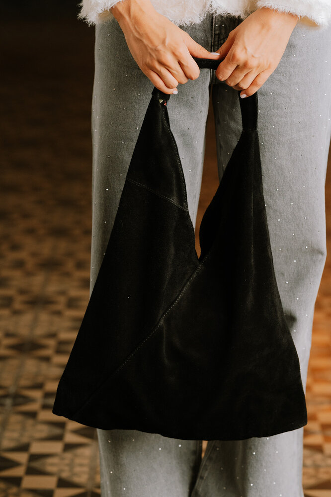 THALYSIA sac daim noir THALYSIA sac daim noir