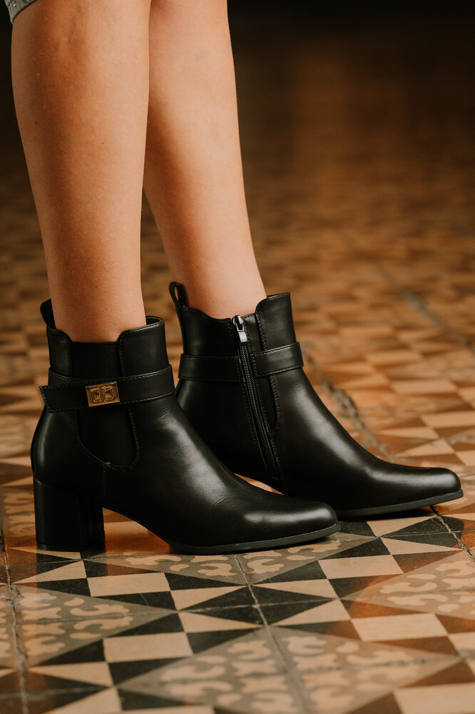 PHILOMENE bottines à talon noir PHILOMENE bottines à talon noir