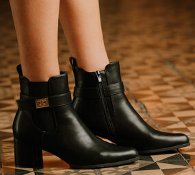 PHILOMENE bottines à talon noir PHILOMENE bottines à talon noir