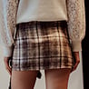 HAZEL jupe à carreaux taupe HAZEL jupe à carreaux taupe