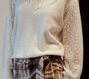 MAELLE pull blanc
