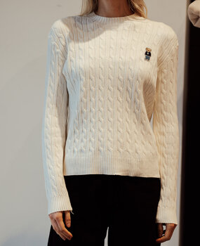 SUZANNE pull torsadé blanc SUZANNE pull torsadé blanc