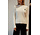 SUZANNE pull torsadé blanc