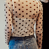 MAYERLY top écru à pois transparent MAYERLY top écru à pois transparent
