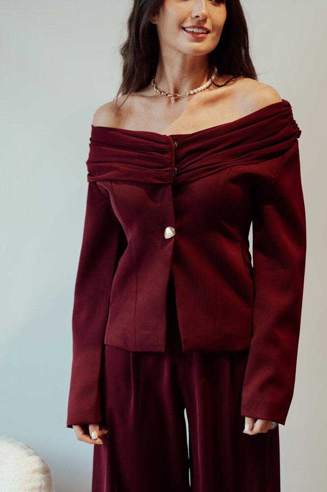 POPINE blazer bordeaux POPINE blazer bordeaux