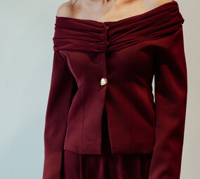 POPINE blazer bordeaux
