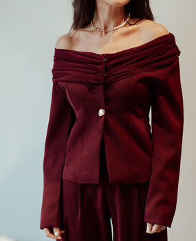 POPINE blazer bordeaux