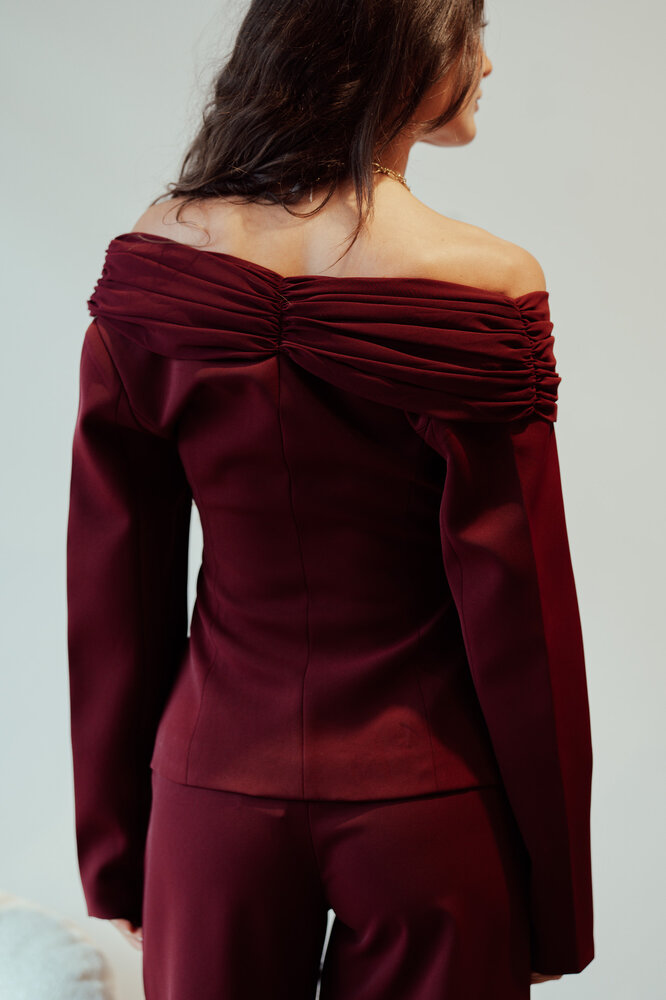 POPINE blazer bordeaux POPINE blazer bordeaux