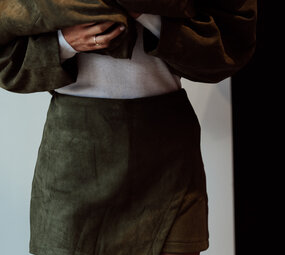 MARIE short-jupe kaki