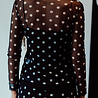 MAYERLY top noir à pois transparent MAYERLY top noir à pois transparent