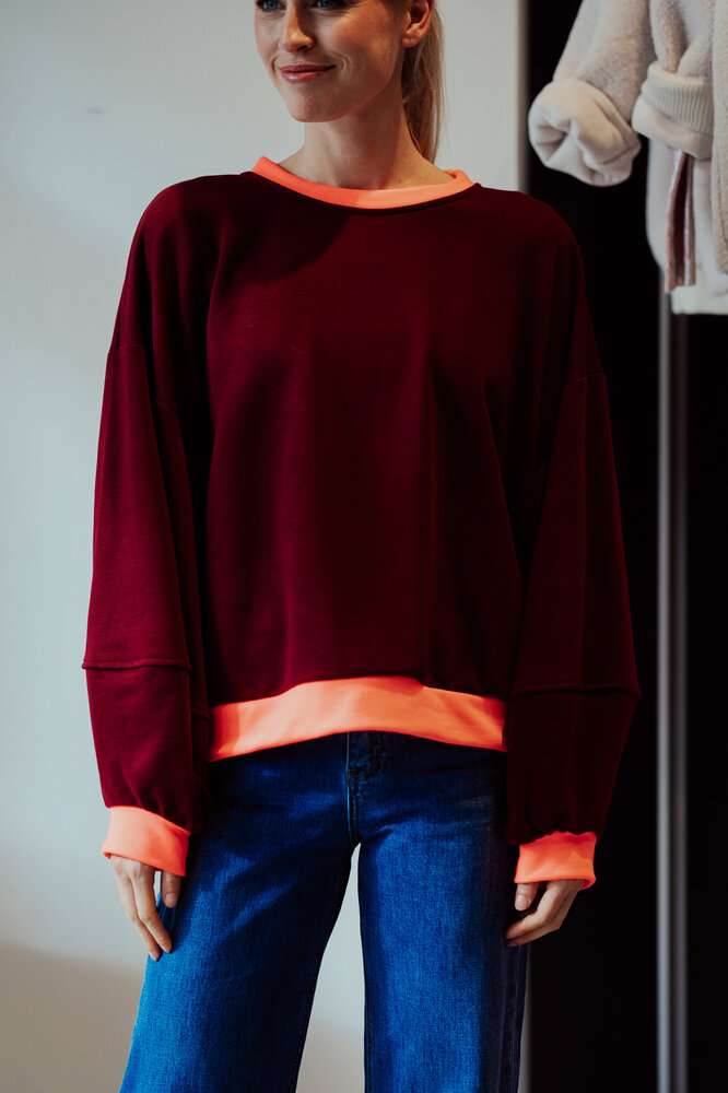 LOU pull bordeaux LOU pull bordeaux