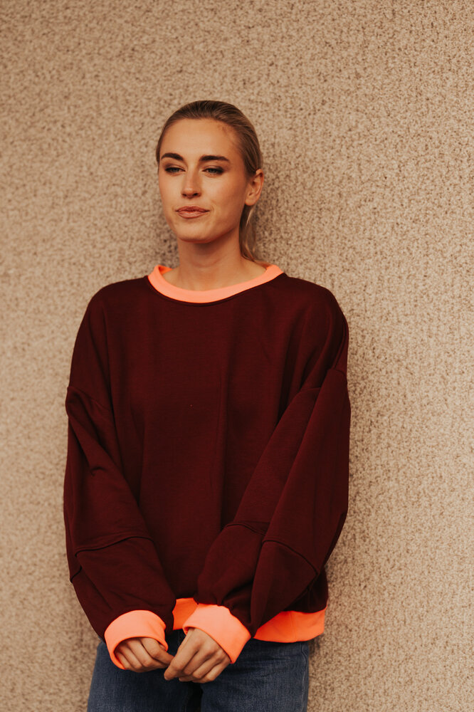 LOU pull bordeaux LOU pull bordeaux