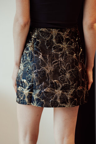 ZIA jupe-short noir/bronze ZIA jupe-short noir/bronze