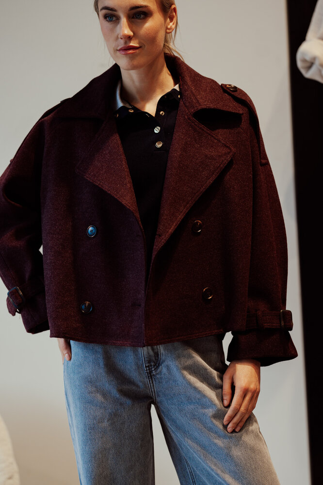 FAUVE veste bordeaux FAUVE veste bordeaux