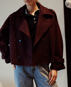 FAUVE veste bordeaux