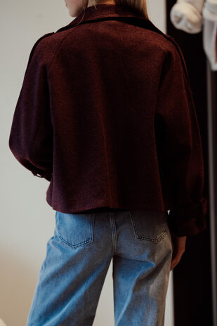 FAUVE veste bordeaux
