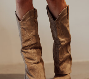 WESTERN bottes beige