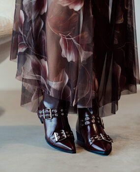 CHIARA bottines bordeaux