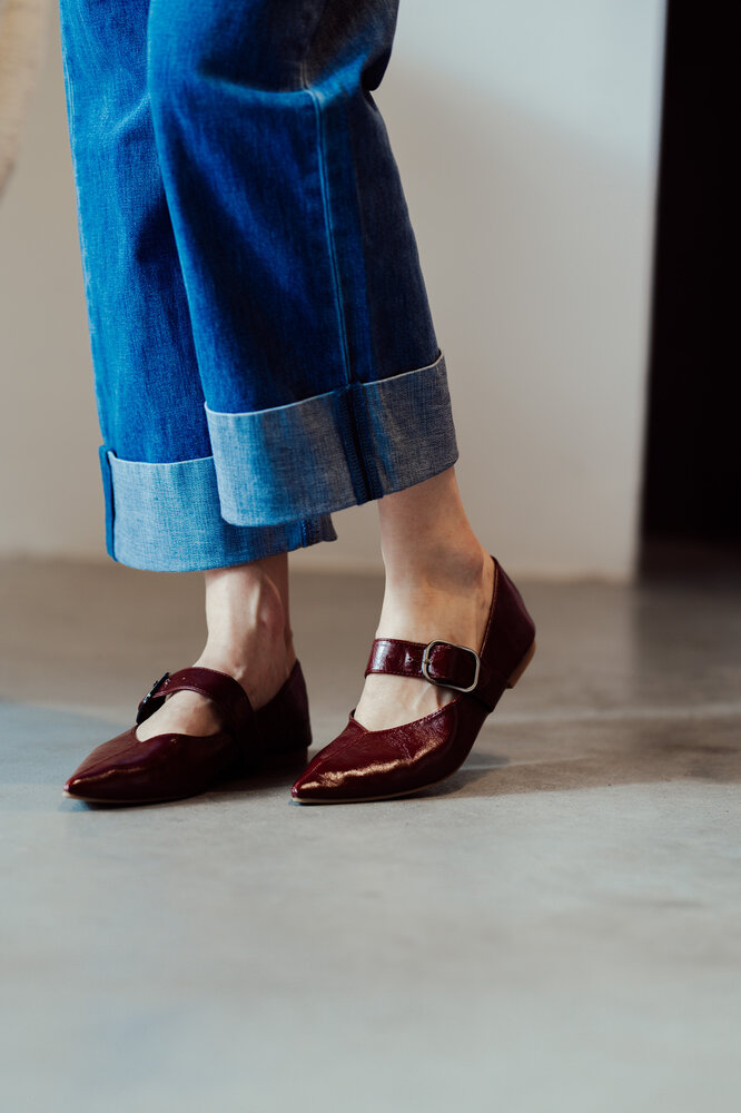 JUSTINE ballerines bordeaux JUSTINE ballerines bordeaux