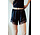 MADDY short noir satiné