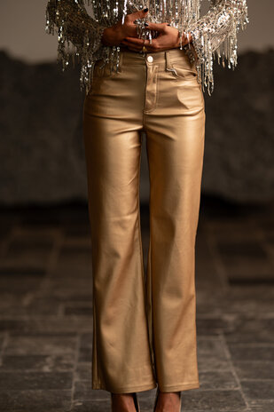 BARBARA pantalon doré