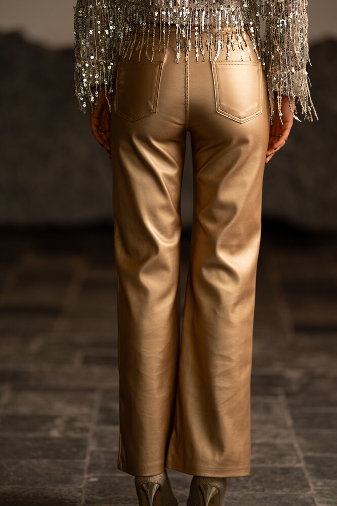 BARBARA pantalon doré