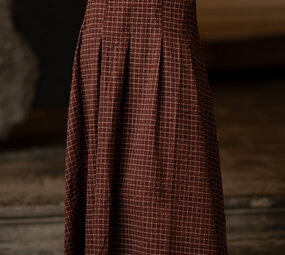 LOELINE longue jupe marron