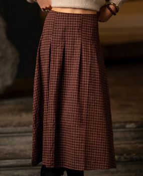 LOELINE longue jupe marron