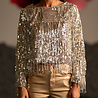 ARMANCE blouse à sequins argenté ARMANCE blouse à sequins argenté