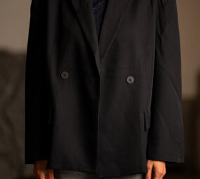 DELIA blazer bleu marine