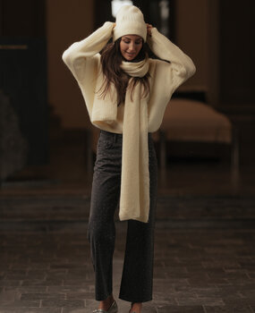 LYSE écharpe jaune clair