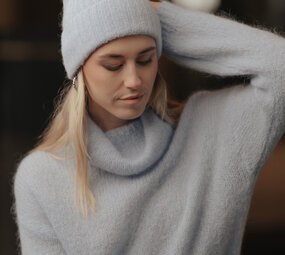 LYSE bonnet bleu ciel