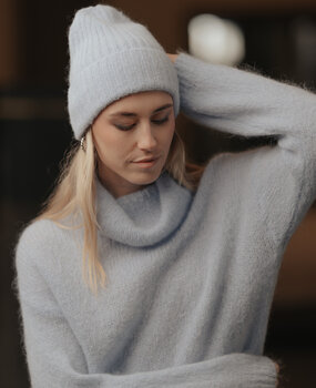 LYSE bonnet bleu ciel