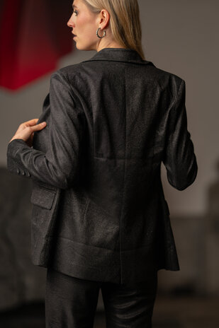 DORALIE blazer noir brillant