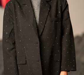 KIM blazer noir brillant