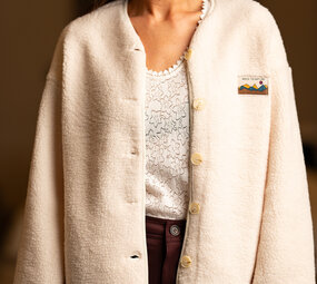 SELMA veste teddy beige