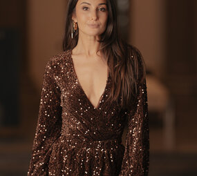 ISILWEN body choco à sequins