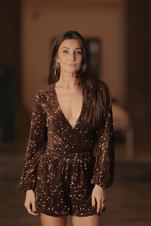 ISILWEN body choco à sequins