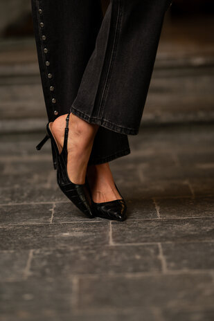 CLEOPHE sandale à talon noir CLEOPHE sandale à talon noir