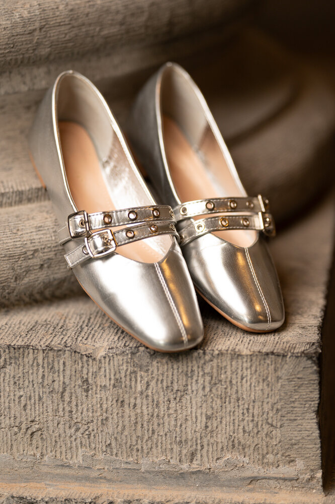 INAYA ballerines argentées