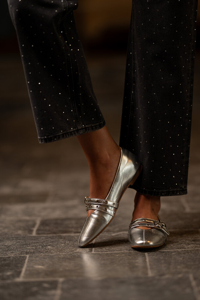 INAYA ballerines argentées