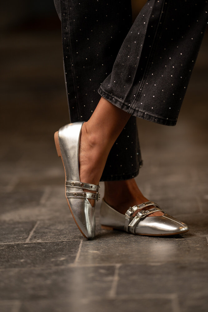 INAYA ballerines argentées