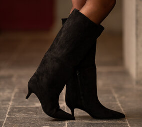 ANOUCK bottes noires en daim