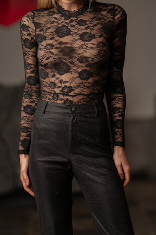 LIORA body en dentelle noire