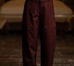 BARREL pantalon bordeaux