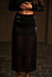 AMELIE jupe midi en organza noir