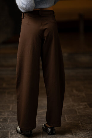 BARREL pantalon choco