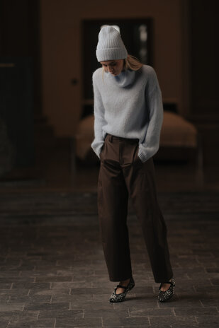 BARREL pantalon choco