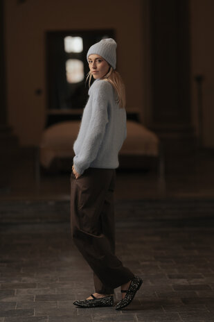 BARREL pantalon choco