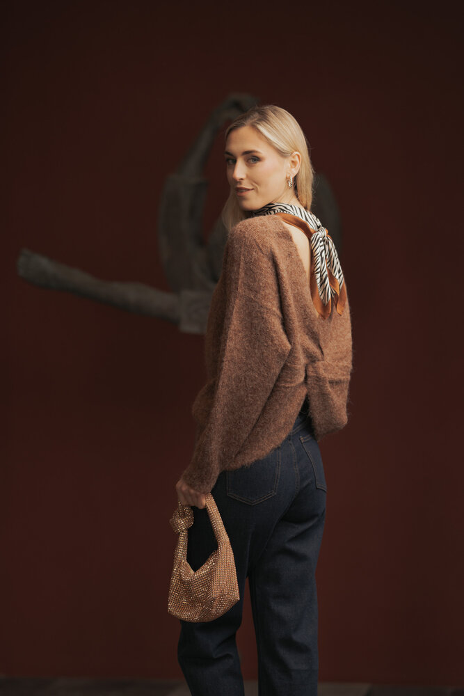 GAELLE pull marron GAELLE pull marron